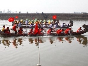 Thái Bình: Lễ hội bơi chải truyền thống trên dòng sông Diêm Hộ - ảnh 1